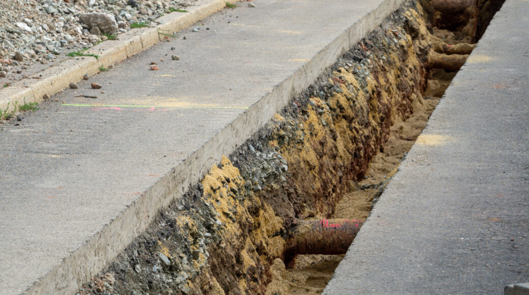 Utility street trenching guide