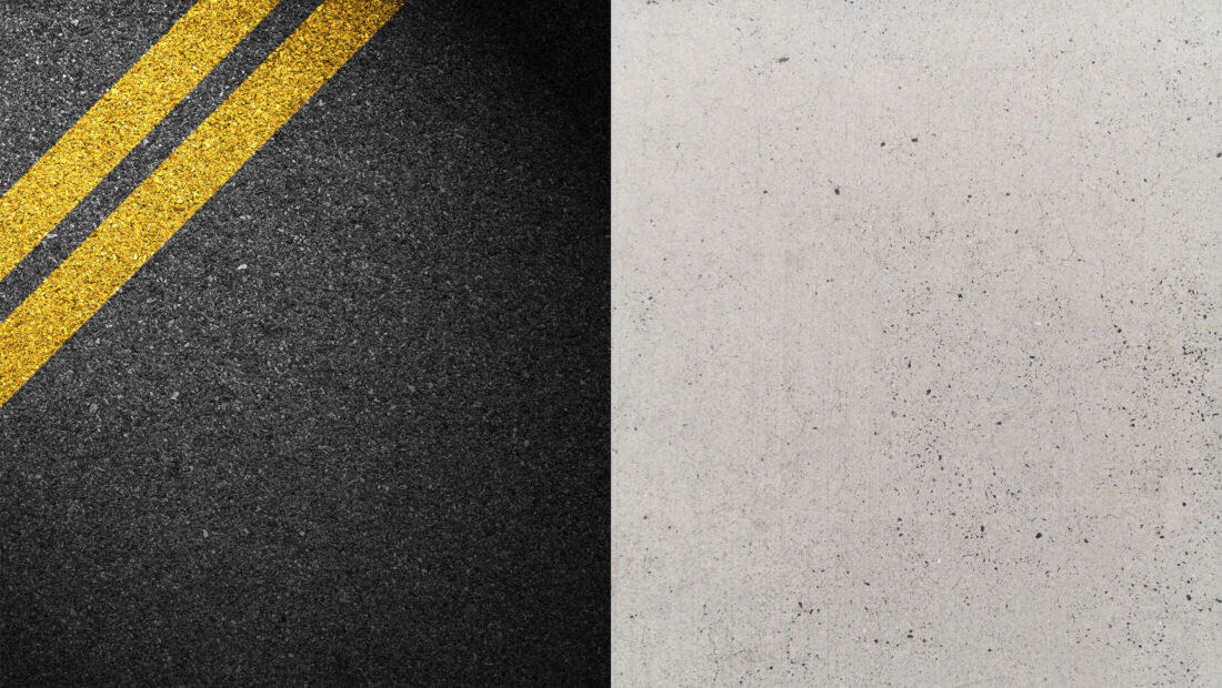 Asphalt vs concrete