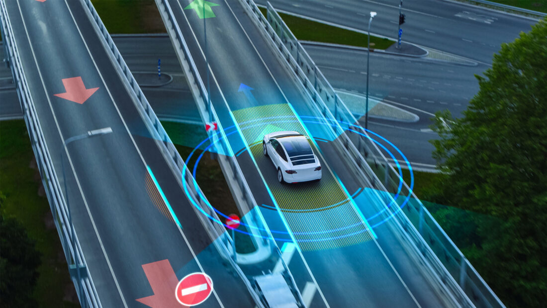 Autonomous vehicles asphalt roads