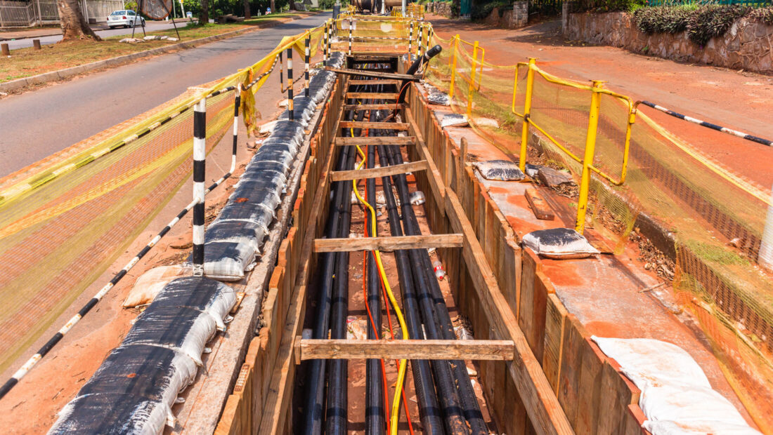 Gig worker road utility construction