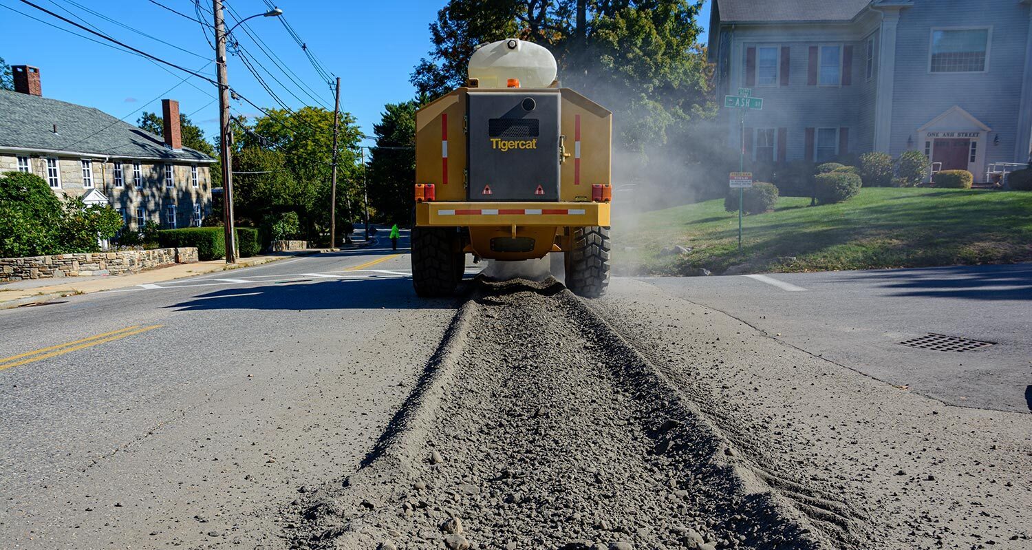 Utility asphalt trenching backfill